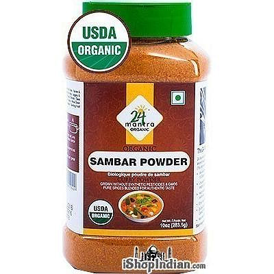 24 Mantra Organic Sambar Powder - 10 oz jar