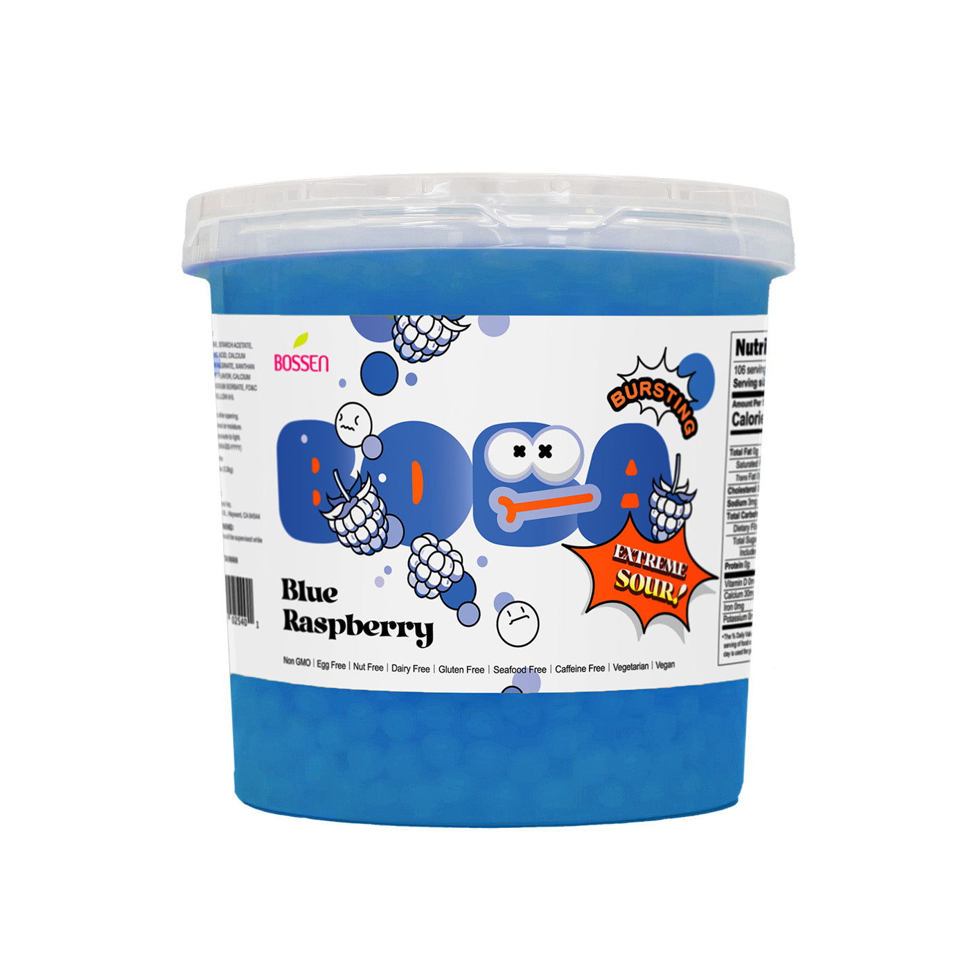 Get Bossen Bursting Boba Sour - Blue Raspberry Delivered | Weee! Asian ...