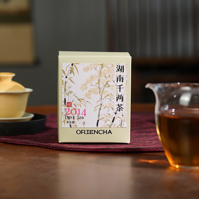 Hunan Anhua Qian Liang Dark Tea (hei cha) 100 กรัม