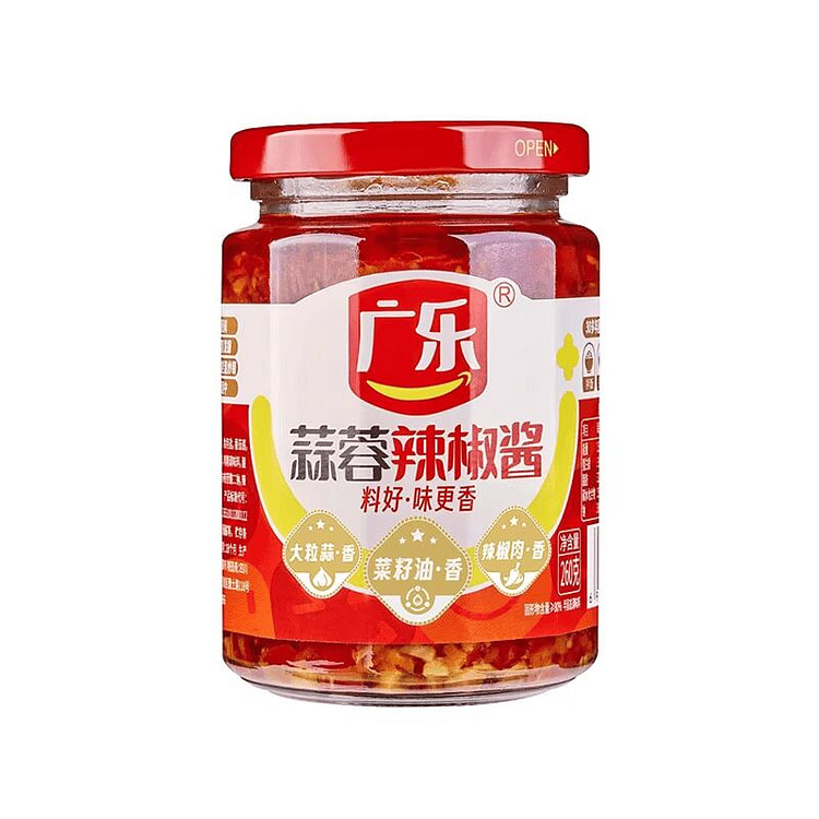 广乐 蒜蓉辣椒酱下饭菜自制农家剁椒酱260g*1瓶 260 克