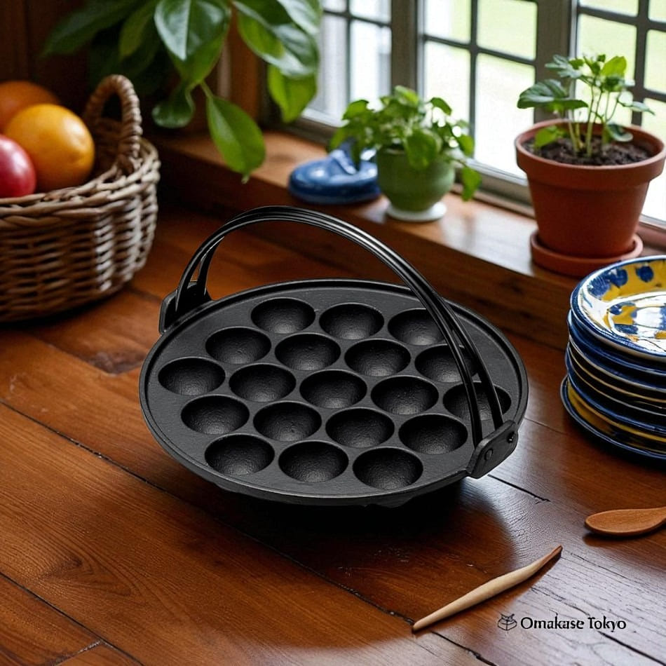 Ishigaki Iron Casting Takoyaki Machine-19 Holes 1680 그램