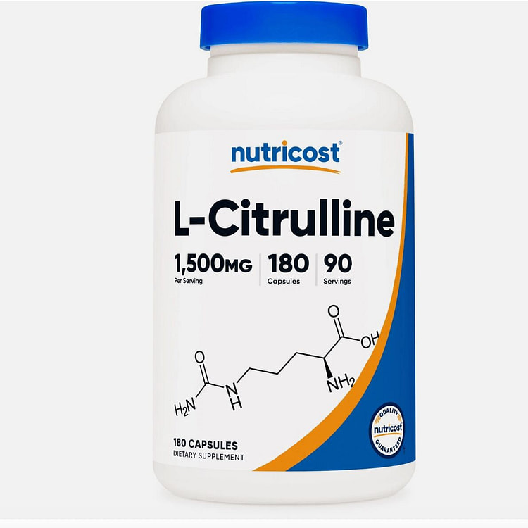 Nutricost L-瓜氨酸 750毫克,180 1 瓶
