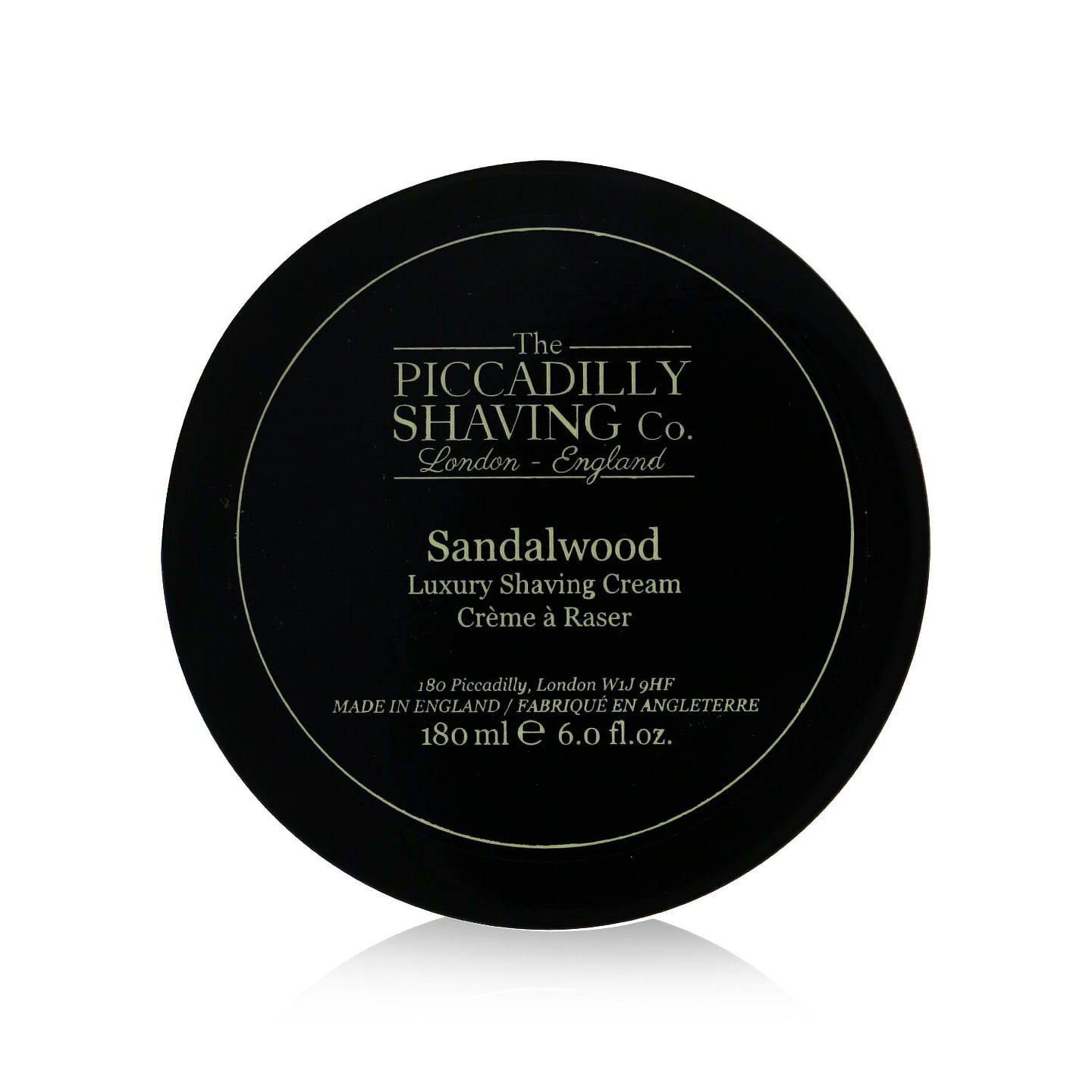 The Piccadilly Shaving Co. Sandalwood luxury shaving cream 180 g