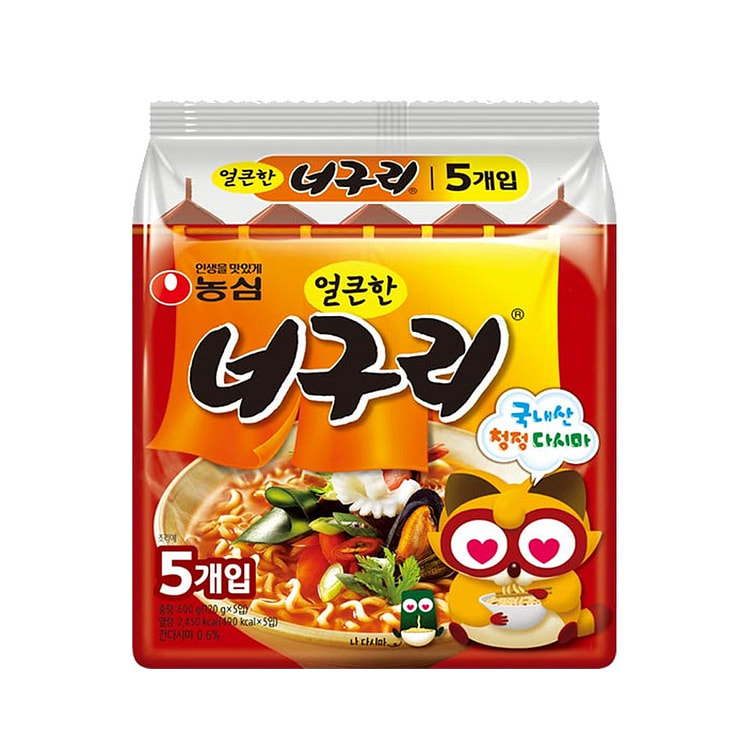 농심 얼큰한 너구리 5p