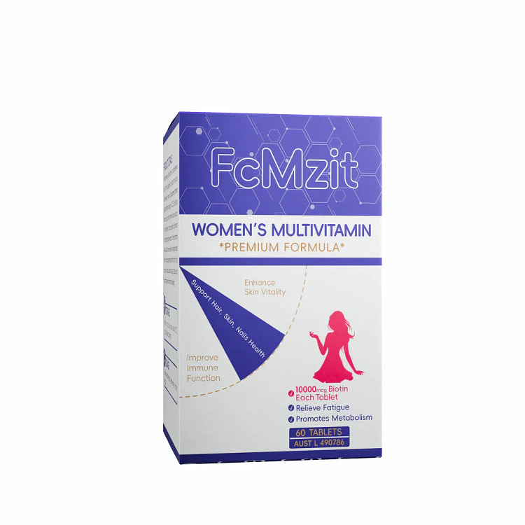 FcMzit Women's Multivitamin Premium Formula 60Caps 1 bottle