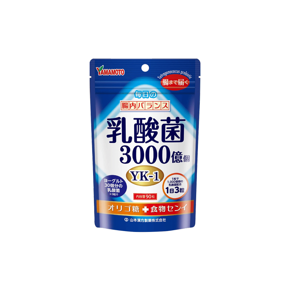 YAMAMOTO KANPO Lactic acid bacteria pieces 90 capsules 1 each