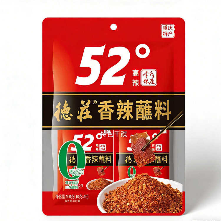 德庄香辣蘸料辣椒粉面重庆火锅干碟调料 100g*1 100 克