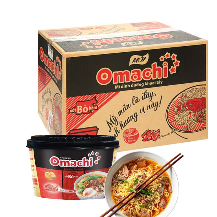 Omachi 牛肉泡面箱装 24袋装