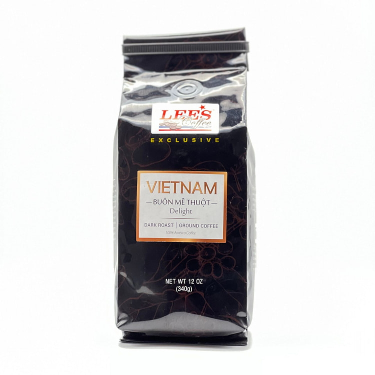 LEE'S COFFEE GROUND ARABICA VIETNAM BUONME THUOT 12 oz