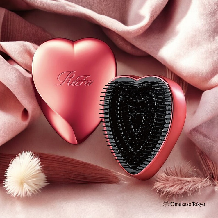 ReFa Heart 发刷 亮红色