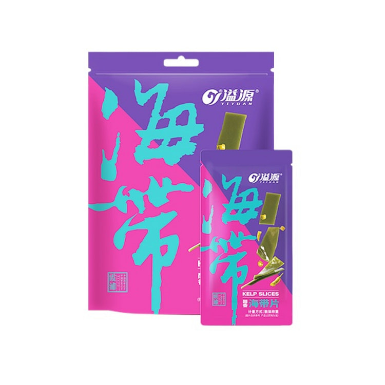 溢源即 食海带小零 醋香味海带片10小包  256g*1袋装