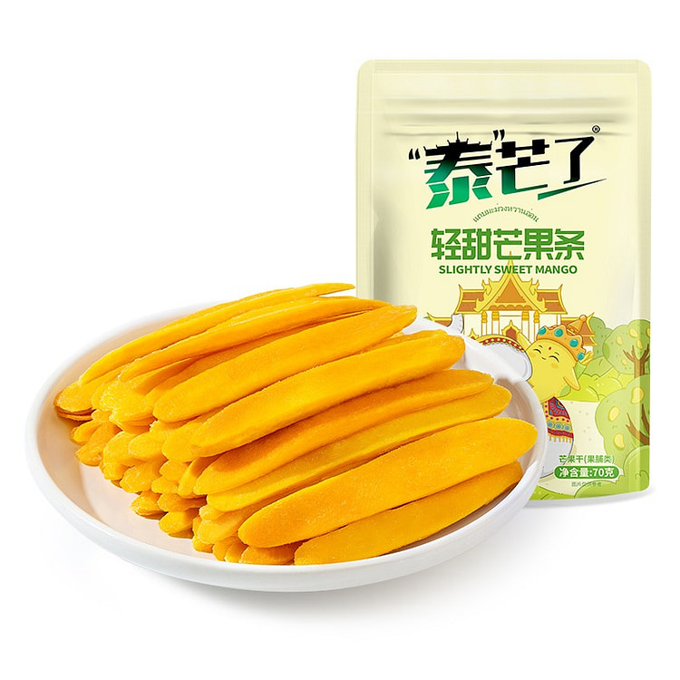 泰芒了轻甜芒果干70g*7休闲零食健康果脯蜜饯 490 克