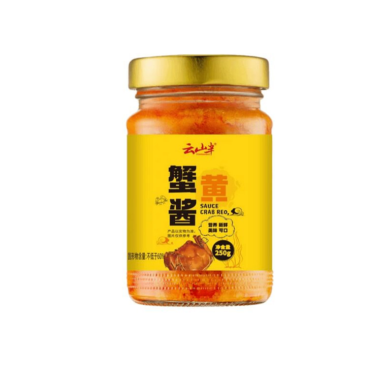 云山半秃黄油蟹黄酱粉拌饭蟹肉酱250g*1罐 250 克