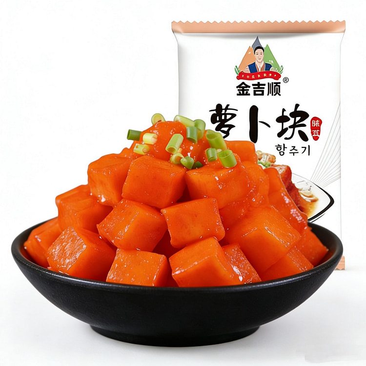 Jinjishun Korean-style Radish Cubes Yanbian-flavou 250 g