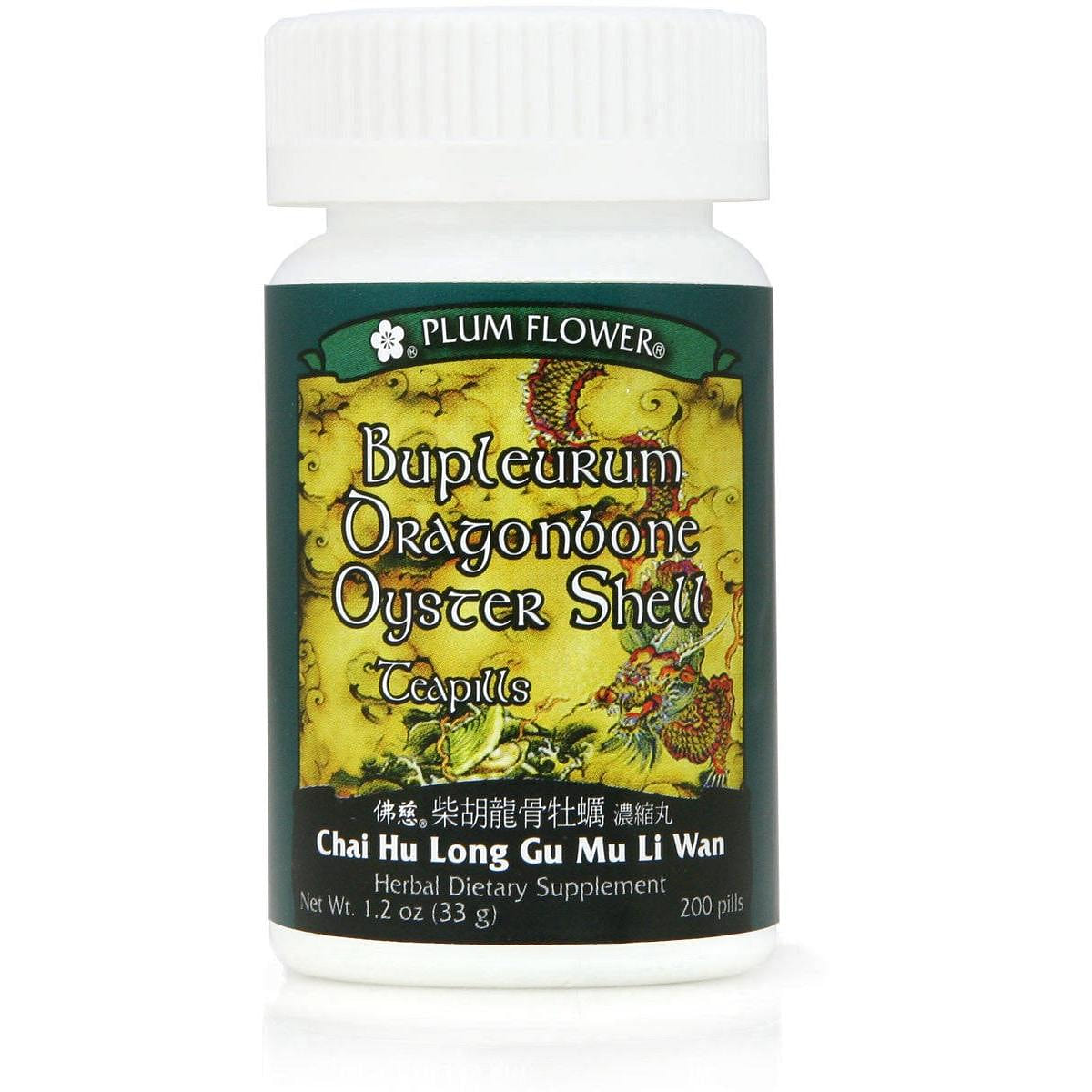 Bupleurum Dragonbone Oyster Shell Teapills Chai Hu Long Gu Mu Li Wan 1 ส่วน