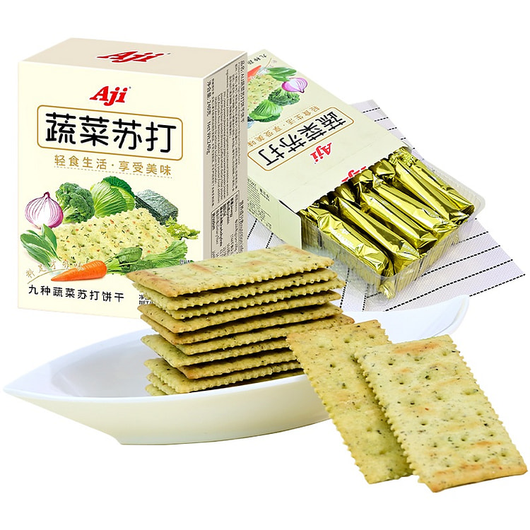 Aji蔬菜苏打饼干240g*1盒
