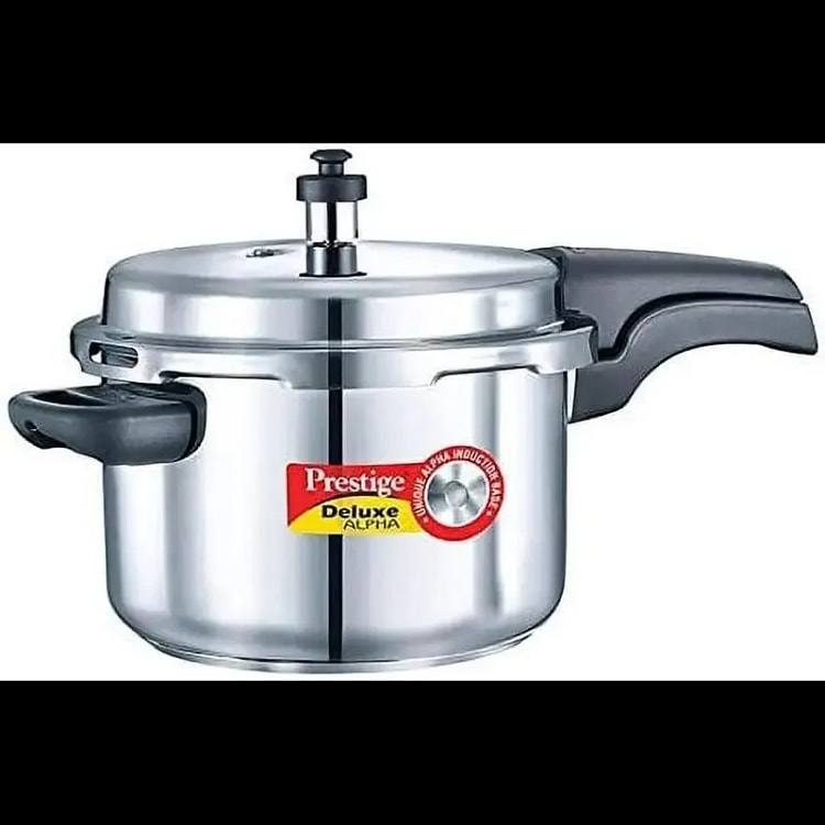 Prestige Stainless Steel Pressure Cooker, 4 liter 1 count
