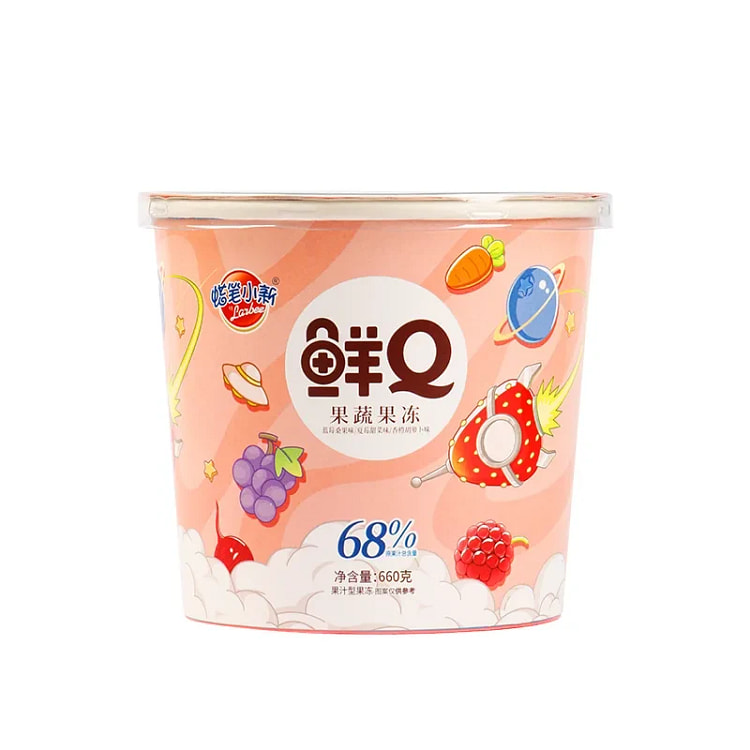 蜡笔小新小鲜桶鲜Q果蔬果冻果汁爆爆珠儿童零食果冻