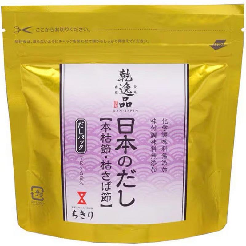 Chikiri Shimizu Honkare & Saba Dashi 7g x 6 Bags 1 each