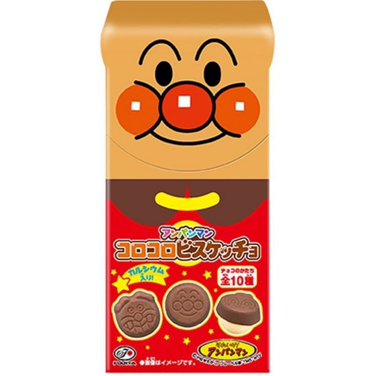 【日本直送】不二家 安潘曼滚滚巧克力饼干 34克