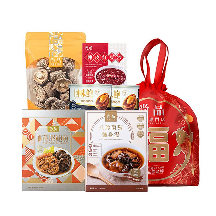 香港尚品 花膠鮑魚 “代袋有福”送礼套装(6件) 1 盒