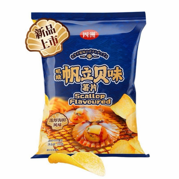 Four Seas scallop flavored potato chips 100 g
