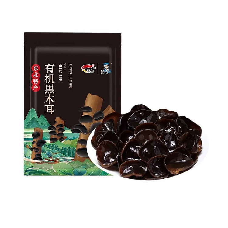 70g东北黑木耳无根干货长白山椴木特产凉拌肉厚 70 克
