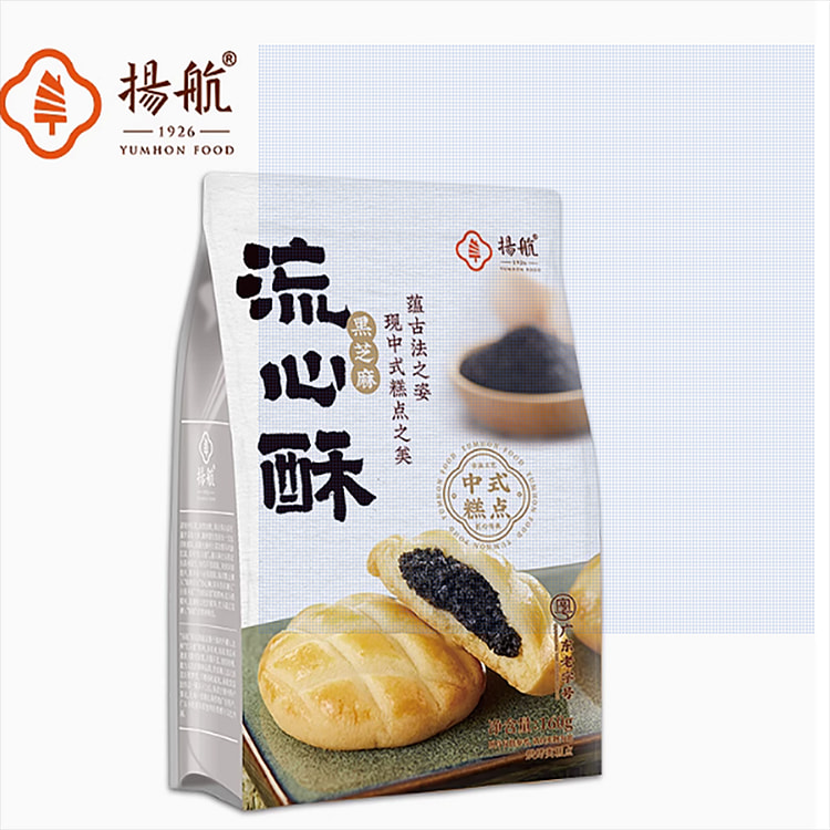 扬航爆浆曲奇黑芝麻流心酥