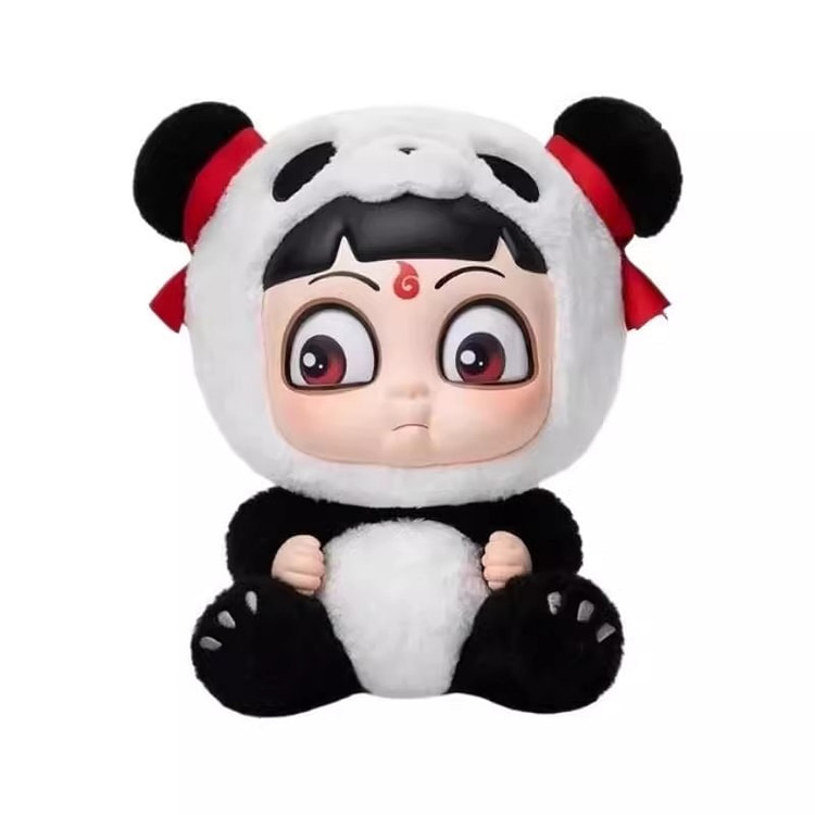 泡泡玛特 哪吒玩偶搪胶娃娃毛绒玩具公仔1份