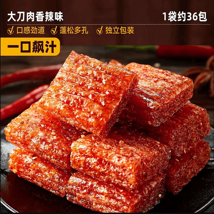 比比赞素大刀肉辣条素肉零食205克*1包 205 克