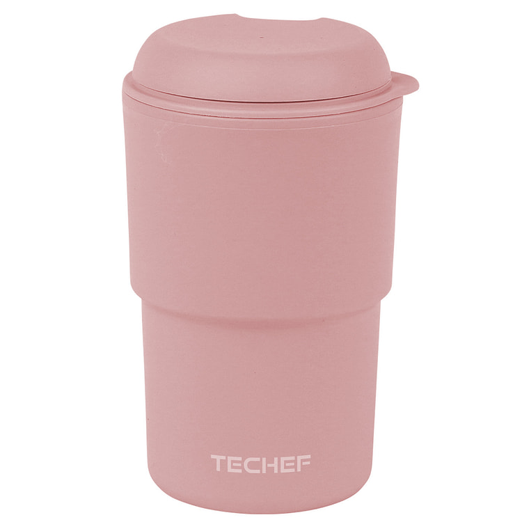 TECHEF Pastell Insulated Tumbler with Lid Pink