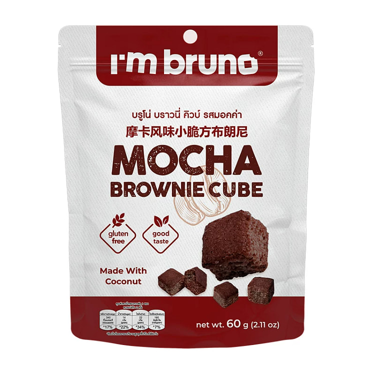 BRONO Mocha Crispy Square Crispy Brownie 60g*1bag 60 g