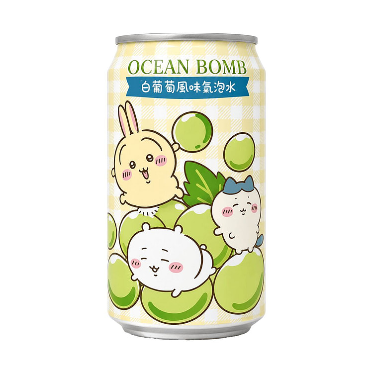 Ocean Bomb Chiikawa White Grape Sparkling Water