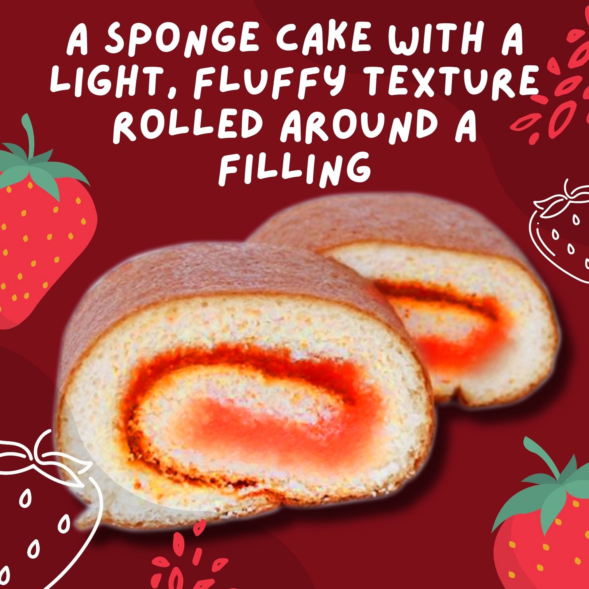 Get Wagokoroll Castella Cake, Strawberry (AmaouIchigo) Delivered