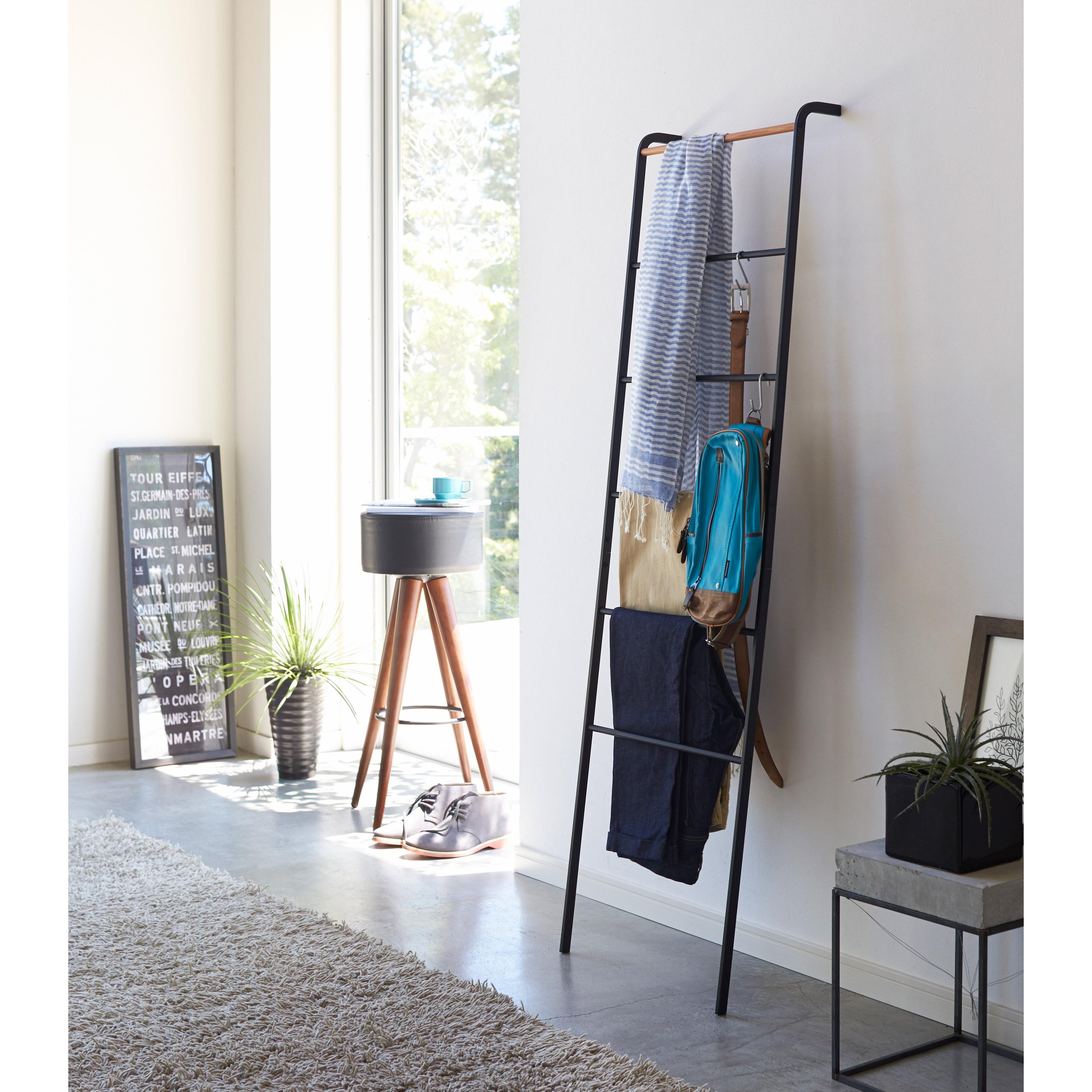 Leaning Storage Ladder - Steel Ladder / Black 1 個