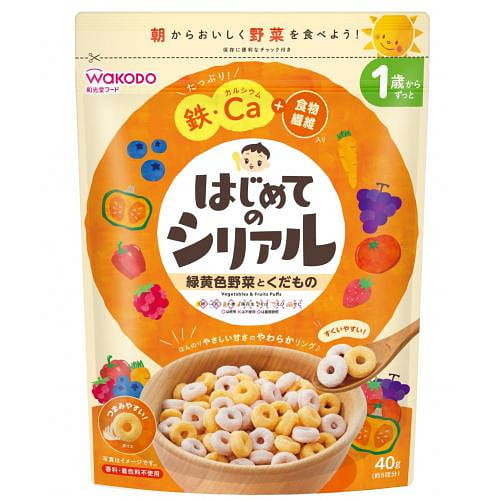 和光堂 果蔬纤维 谷物麦片圈 40g 1 份