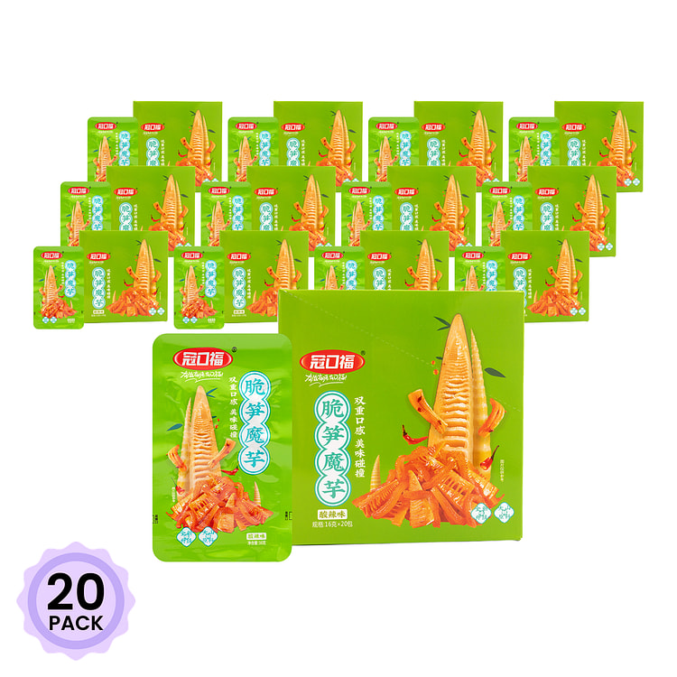 bamboo shoots and konjac（Sour and Hot） 16 g*20 pack