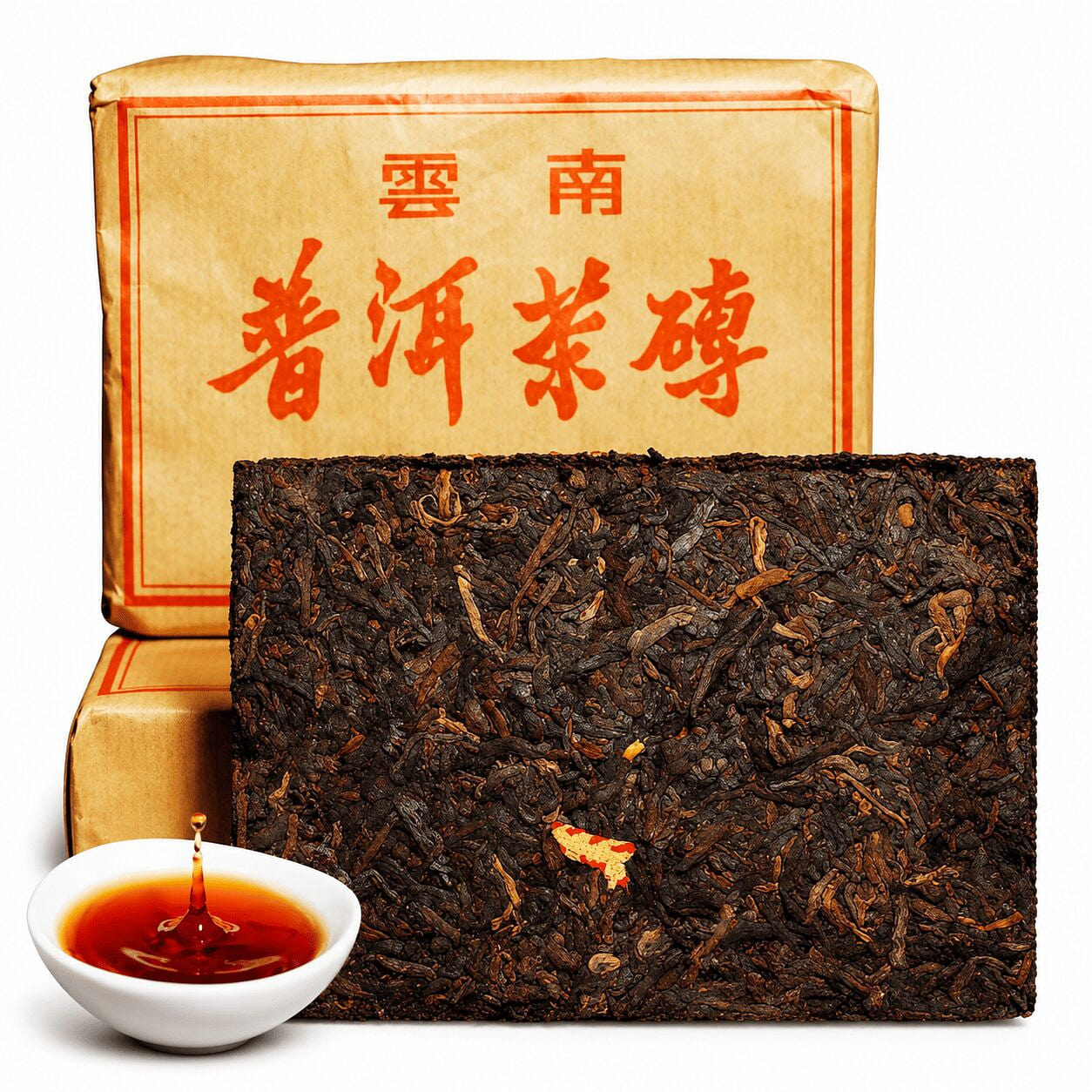 Aged Ripe Pu-erh Compressed Tea Brick 100g 1 pack