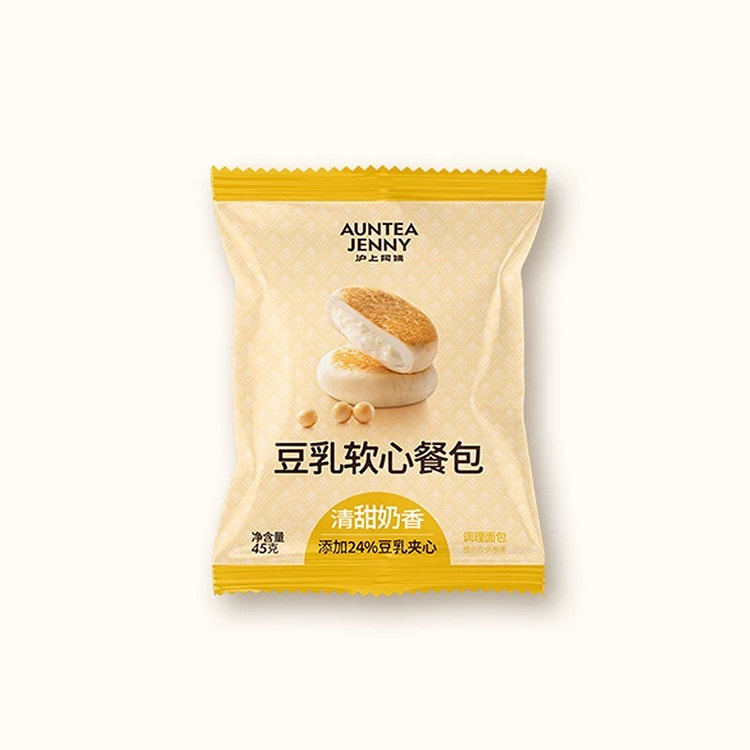 【沪上阿姨】豆乳软心餐包 早餐点心 1袋