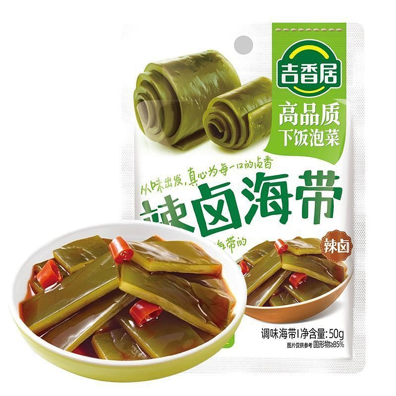 吉香居榨菜真芯(辣卤海带)50g*4袋 50 克