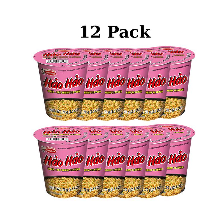 Acecook Hao Hao 酸辣虾味装 12 袋