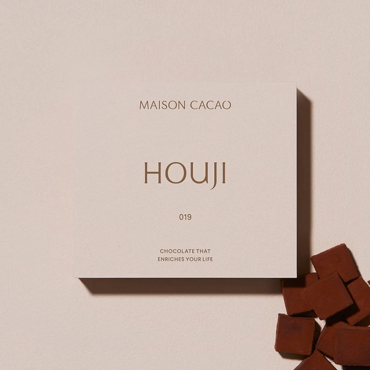 MAISON CACAO  生チョコレート019"HOUJI"16粒入,冷凍30日間、お届けまでに1週間かかります