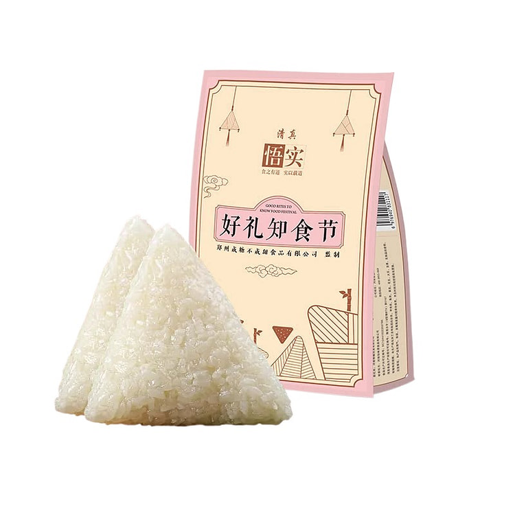 清真粽子甜粽蜜枣素粽箬香白米100g*2粒*1袋 200 克