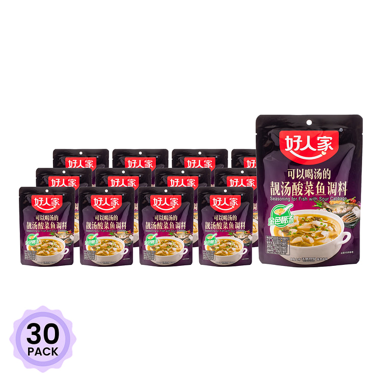 好人家 靓汤酸菜鱼调料 300 克*30 包