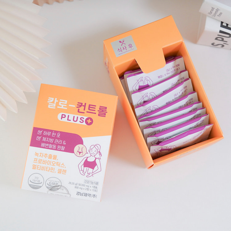 【韩国直邮】庆南制药绿茶儿茶素餐后身材管理片