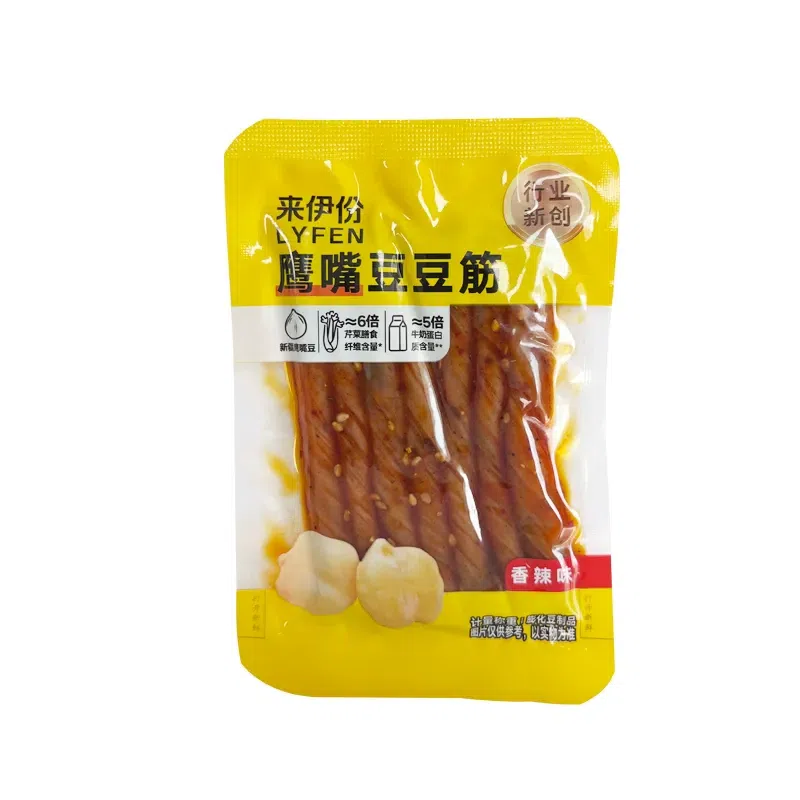 来伊份鹰嘴豆豆筋香辣味 开袋即食小吃零食2小包 约 72 克