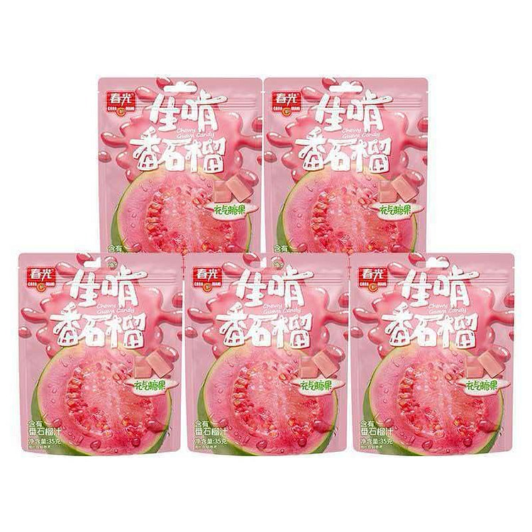 春光番石榴汁软糖35g*5水果糖上班解馋休闲零食 175 克