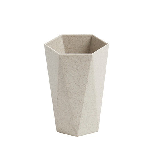2 Count/Pack-Khaki-Thickened Diamond-Shaped Mouthwash Cup 1 each