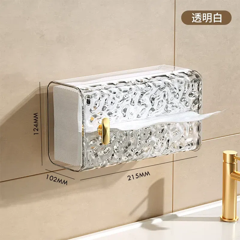 Wall-Mounted Tissue Holder for Face Towels, Househ 1 each