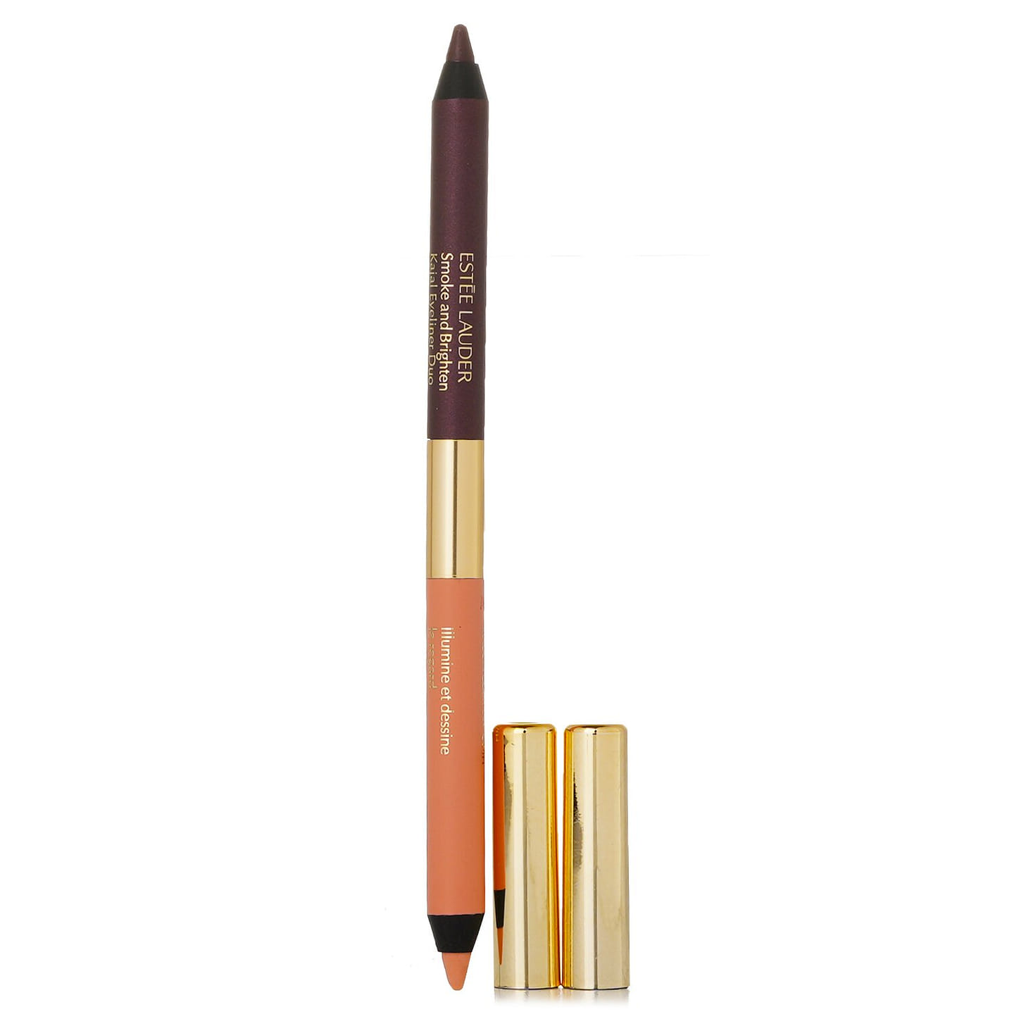 Estee Lauder Smoke And Brighten Kajal Eyeliner Duo – # 02 Bordeaux / 02 Ivory 5g/0.02oz 5 g
